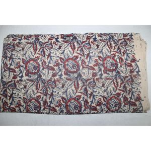 Latest Jaipuri Hand Block Printed Fabric Suppliers 100% Cotton Fabric Soft Natural Hand Printed Fabric by the Yard - Product Image 5