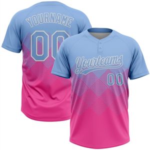 Uniforme de softball personnalisé avec nom et numéro d'équipe, sublimation, respirant, imprimé, style hip-hop, pour hommes, femmes, adultes, baseball - Product Image 1