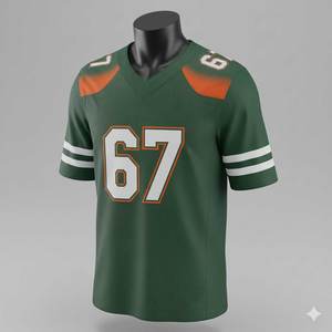 Camiseta de Fútbol Americano Sublimada Personalizada, Manga Corta, Transpirable, con Nombre y Número del Equipo, para Hombres, Mujeres y Adultos - Product Image 1