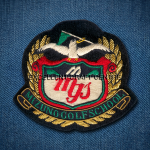 Mizuno Golf School Embroidered Patch <b>Sew</b>-On Fabric Badge Classical Design For Garment - Product Image 5