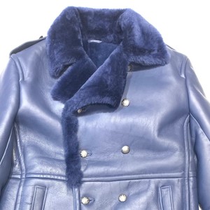 <b>Men's</b> Premium Leather <b>Shearling</b> <b>Jacket</b> Genuine Fur Winter Aviator Coat Warm Comfortable Biker Fashion Outerwear Collection - Product Image 2
