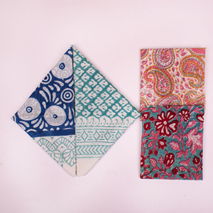 Bandana en coton imprimé au bloc, 21x21 pouces, toucher doux, motifs personnalisés acceptés, style plage et extérieur, multifonction, fabricant - Product Image 6