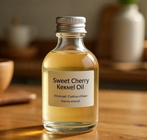 Aceite Portador de Semillas de Cereza 100% Puro y Orgánico, Prunus Avium, Prensado en Frío, Grado Cosmético, Vegano, para el Cuidado de la Piel, Proveedor y Fabricante al por Mayor - Product Image 2