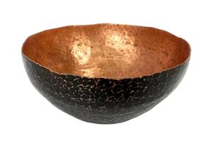 Bol à fruits en métal et fer à bordure en laiton antique noir fait à la main plat en résine de haute stabilité décor d'hôtel à la maison écologique personnalisé - Product Image 4