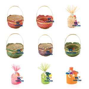 PANIERS EN BAMBOU au design moderne pour la vente en gros en vrac PANIERS EN BAMBOU fonctionnels faits à la main POUR LE RAMADAN Organisation de la maison élégante - Product Image 2