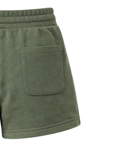 Custom Olive Green Women Sweat Shorts Cotton Fleece Elastic Waist <b>Drawstring</b> Gym Casual Summer Shorts OEM Manufacturer Supplier - Product Image 6