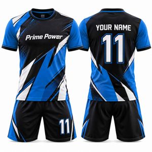 Tenues de football personnalisées avec impression intégrale, maillots de football personnalisés, shorts assortis, noms, numéros, logos et couleurs d'équipe personnalisés - Product Image 1