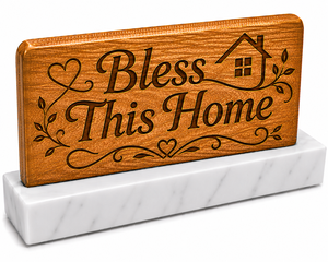 Hot selling Jewish holiday decor Hot Selling The Stars Aligned For You Wooden <b>Table</b> Sign Marble Base Spiritual Gift Display - Product Image 6