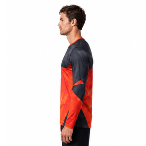 Nueva Camiseta de Motocross Deportiva Transpirable de Secado Rápido con Logotipo Personalizado, Material de Poliéster Sublimado - Product Image 5