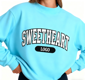 Sudadera de Forro Polar al por Mayor Personalizada, 100% Algodón, con Estampado Personalizado, Sudaderas con Capucha y Cuello Alto para Mujer - Product Image 4