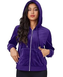 Sudaderas con Capucha Casuales de Invierno para Mujer, de Algodón y Felpa, Sólidas, Ecológicas, Ligeras, de Secado Rápido, Transpirables, de Manga Larga, Corte Regular - Product Image 3