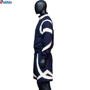 Conjunto Deportivo de Verano para Hombre, 2 Piezas, Transpirable, Chaqueta y Pantalones Cortos, Personalizable con Logotipo, Estilo Casual y Atlético - Product Image 1