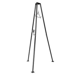 Argano manuale per sollevamento cervi con capacità di carico di 227 kg, argano a ganteria da 10 m per allevamenti, caccia e scuoiatura di selvaggina, treppiede per sollevamento cervi - Product Image 1