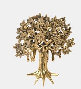 Modern Brass Tree Wall <b>Art</b> Decor Handmade Metal Foliage Design Gold Finish Boho Style Home Decoration Medium Size - Product Image 6