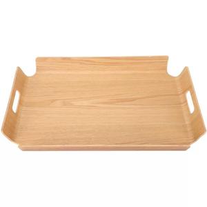 ผู้ผลิตนำเสนอถาดไม้สีน้ำตาลทรงสี่เหลี่ยมสำหรับกาแฟและขนมปัง เหมาะสำหรับใช้บนโต๊ะ - Product Image 6