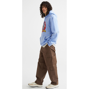 Sudadera con Capucha para Hombre, Invierno, Casual, 100% Algodón, Gruesa, con Bolsillos, Hombros Caídos, Corte Holgado, Diseño Personalizado de Alta Calidad, Envío Rápido - Product Image 5