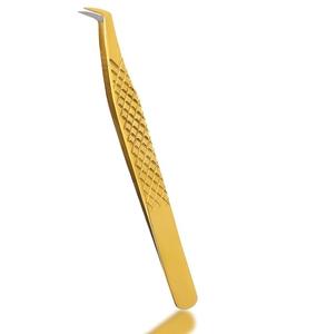 Pinces à cils de haute qualité avec logo personnalisé, pointe en fibre pour extensions de cils, pinces à sourcils en acier inoxydable - Product Image 4