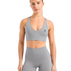 Soutien-gorge de sport essentiel pour femme, confortable et offrant un bon maintien, idéal pour l'entraînement athlétique. Vêtements de sport personnalisés OEM ODM en gros. - Product Image 1