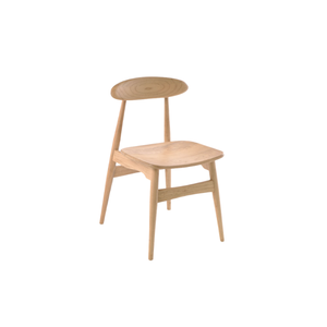 Chaise de salle à manger en bois massif de style scandinave avec dossier léger pour la maison, l'hôtel, l'appartement, la villa - Product Image 1