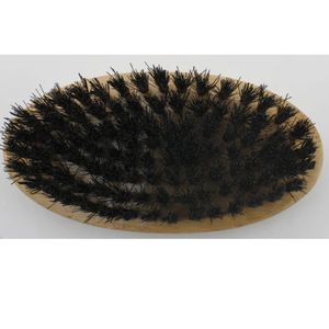 Brosse à barbe en bois pour homme avec poils de sanglier noirs - Product Image 3