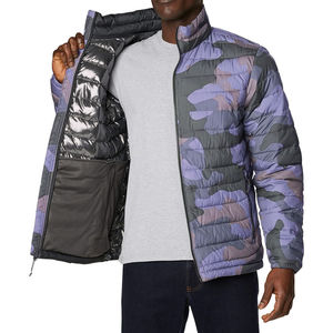 Veste matelassée classique pour homme, légère, chaude, entièrement zippée, décontractée, coupe régulière, pour l'hiver, vêtements d'extérieur - Product Image 1
