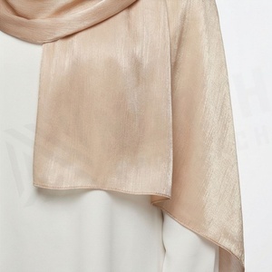 Hiyab de Seda Satinada de Color Sólido para Mujer, Suave al Tacto, para Uso Diario, Pañuelo Étnico de Oriente Medio - Product Image 4