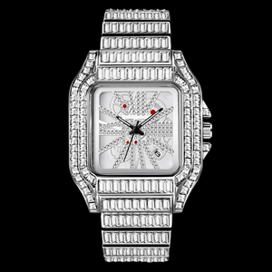 BALAJI JEWELS Luxury Unisex 41mm Stainless Steel Square <b>Case</b> Sport <b>Watch</b> ETA Movement 10 Bar Water Resistant Sapphire Crystal - Product Image 1