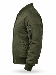 Veste d'hiver pour homme de haute qualité, style streetwear, col montant, séchage rapide, non-tissé, 100% coton, nylon, daim, fermeture éclair, couleur unie - Product Image 3