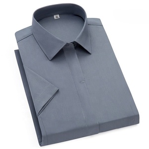 Camisa de manga corta con botones para mujer, mezcla de fibra de bambú y poliéster, informal de negocios, uniforme formal de empresa para mujer - Product Image 6