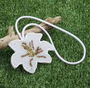 Porte-clés vintage faits à la main, couleur jaune fleur, avec strass, lettres de l'alphabet multicolores, breloques de poignet scintillantes - Product Image 5