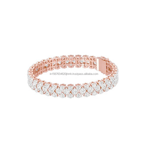Cadena de Diamantes de Laboratorio IGI de Lujo, Joyería Fina Personalizable para Mujer, Brazalete de Diamantes en Oro de 10/14/18K - Product Image 2
