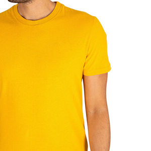 Camiseta de Manga Corta con Cuello Redondo 100% Algodón para Hombre, Antiarrugas y Transpirable, Estampado Sólido, Nuevo Diseño Informal con Servicio OEM - Product Image 5