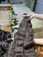 Article populaire : Extensions de cheveux humains vietnamiens 100g, couleur claire, 60cm de long, super double drawn, lots en vrac