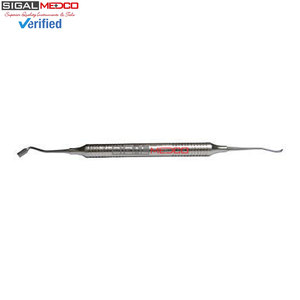 Instrumento Dental Ortodóntico de Acero Inoxidable de Doble Extremo para Colocación de Brackets, Empujador de Ligaduras y Bandas - Product Image 1
