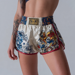 Shorts de Entrenamiento de Muay Thai para Mujer, Ropa de Artes Marciales, Sublimación de Alta Calidad, Shorts de Muay Thai, Ropa de Boxeo, Unisex - Product Image 1