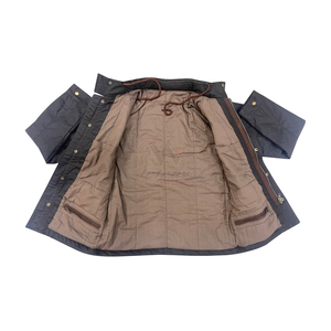 Veste en toile cirée pour homme, marron foncé, coupe-vent, avec capuche, idéale pour la pêche, les sports nautiques, les excursions en rivière, le travail en extérieur - Product Image 3