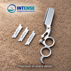 กรรไกรตัดผมมืออาชีพ พร้อมด้ามจับแบบมีดโกน  พร้อมใบมีดสำรอง 4 ใบ - Product Image 6