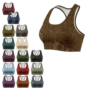 Activewear Customized Design OEM ODM Sports <b>Bra</b> Racerback Workout Breathable Fitness Yoga Gym Padded <b>Stretch</b> Training <b>Bra</b> - Product Image 1