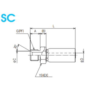 ข้อต่อท่อข้อต่อเพลา SC-PF-R ของ Nitta ผลิตภัณฑ์ - Product Image 1