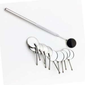 Stainless Steel Dental Mouth <b>Mirror</b> Handle <b>Mirror</b> Manual Power Source Teeth Cleaning Inspection <b>Dentist</b> Tool - Product Image 5
