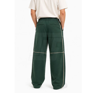 Pantalon décontracté ample pour homme, coupe large, taille élastique avec cordon de serrage, en tissu doux, style décontracté, fournisseur - Product Image 6