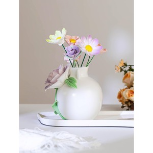 Jarrón de Porcelana para Mesa con Flores Pintadas a Mano, Diseño Tradicional, Decoración Exquisita, 4-8 Pulgadas - Product Image 5