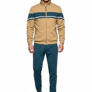 Conjunto Deportivo de Invierno RAPID SPORTS al por Mayor, Sudadera con Capucha y Pantalones de Forro Polar 2 en 1, Impresión por Transferencia de Calor, 100% Algodón Transpirable para Hombre - Product Image 1