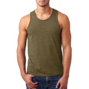 Logo personnalisé Compression Muscle Gym Workout Débardeurs Running Respirant Débardeurs Vente en gros Causal Stringer Street Tank Top Hommes - Product Image 1