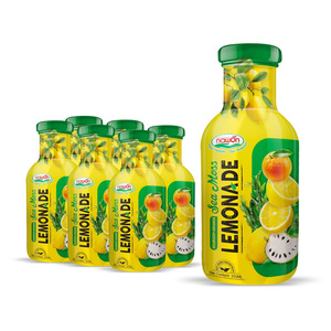 Boisson au jus de citron et d'algues marines avec jus de pêche 355 ml en bouteille de verre, boissons gazeuses Nawon, fabricant OEM/ODM, export, meilleur prix, Vietnam - Product Image 4