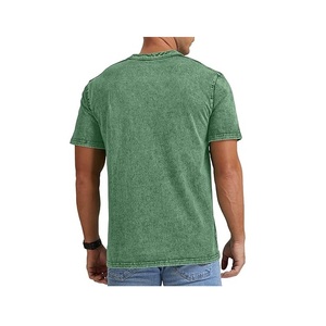 T-shirt homme décontracté à manches courtes, grande taille, en coton épais uni, 100% coton, meilleur prix direct usine du Bangladesh - Product Image 5