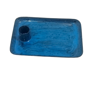 Bougeoir à bougie chauffe-plat rectangulaire en métal en fer artisanal autres bocaux à bougies et lanternes produit décoratif - Product Image 1