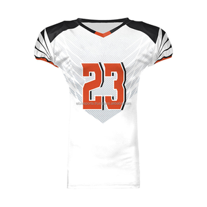 Ensemble de maillots de football américain sur mesure de haute qualité, taille XL Plus, respirant, en polyester, avec design par sublimation et protection UV - Product Image 5