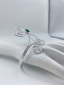 Pulseras con dijes ajustables de plata de diseño unisex moderno, joyería apilable versátil para perlas, Pulseras de Moda de moda - Product Image 2