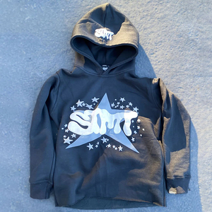 Sudadera con capucha para hombre de alta calidad, OEM al por mayor, con logo 3D en relieve, corte cropped, de algodón grueso, con efecto lavado ácido. - Product Image 5